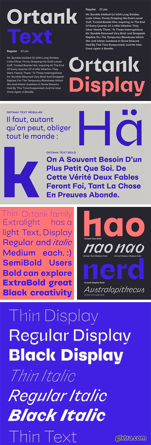 Ortank Font Family