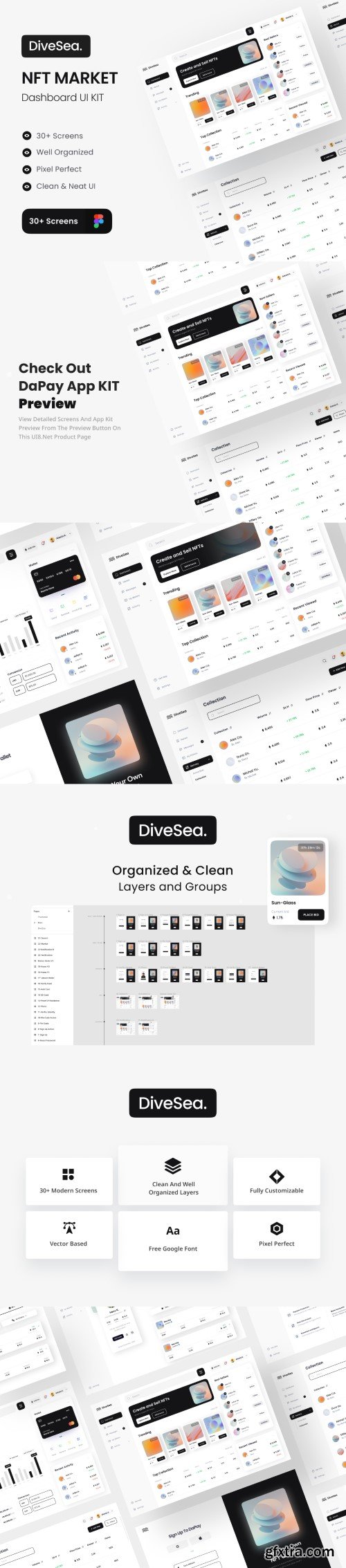 UI8 - DiveSea - NFT Market Dashboard UI KIT