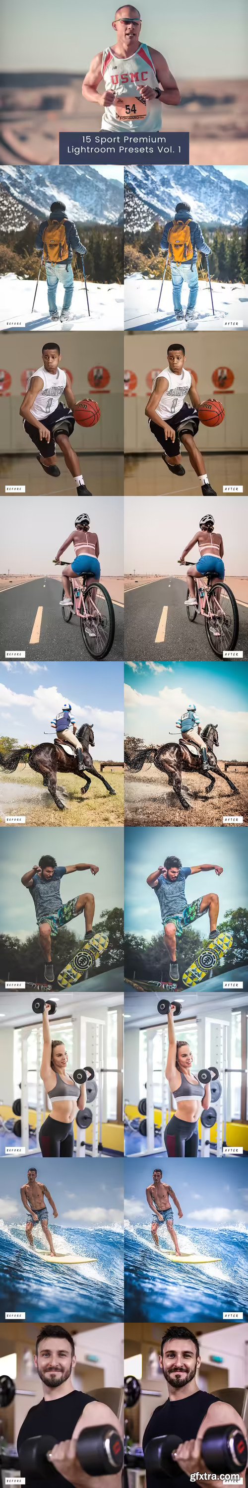 15 Sport Premium Lightroom Presets Vol. 1