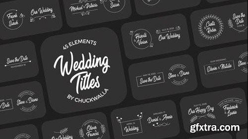 Videohive Wedding Titles 43973750