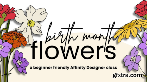 Affinity Designer 2 for iPad: Birth Month Flowers