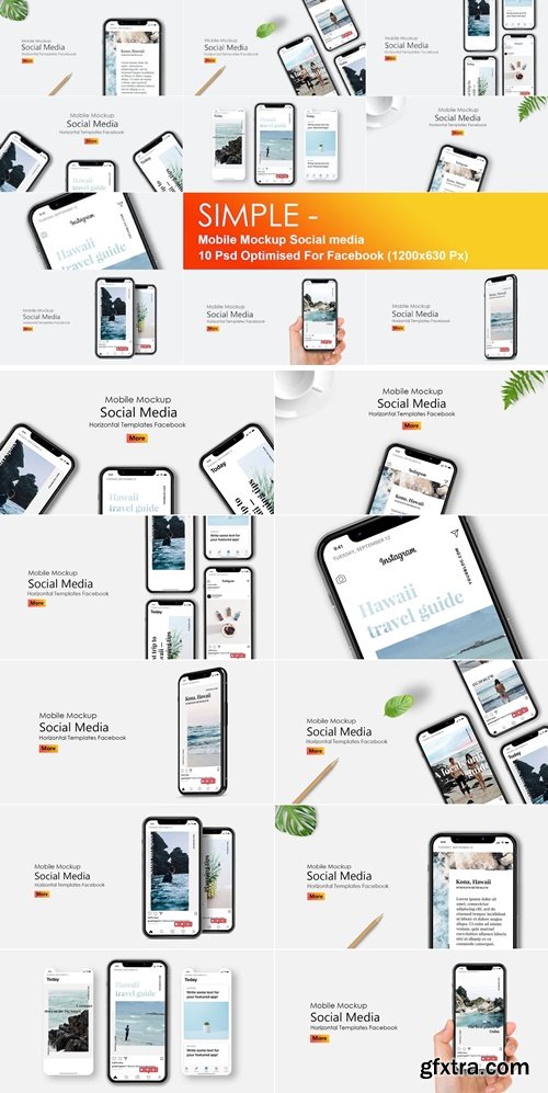 Simple - Mobile Mockup Social Media S8X5CGR