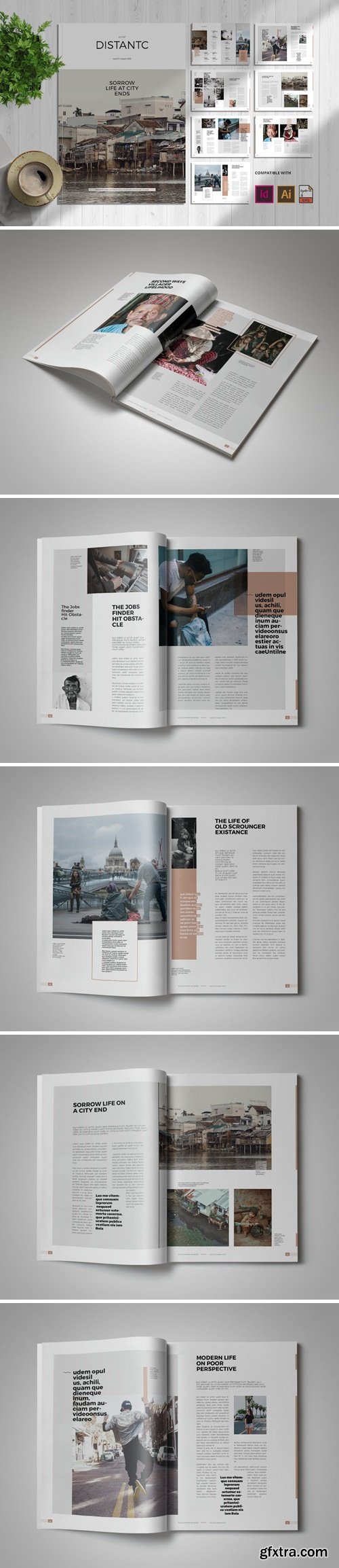 Social Distantc | Magazine Template WR5FCN3