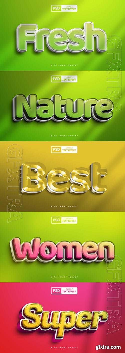 Psd style text effect editable collection vol 291