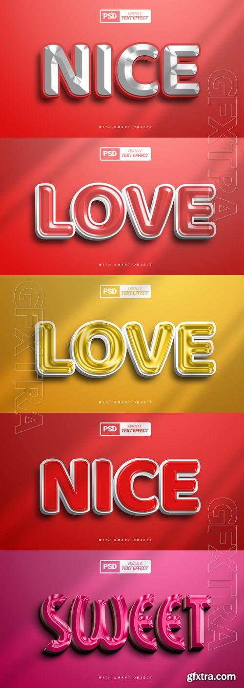 Psd style text effect editable collection vol 290