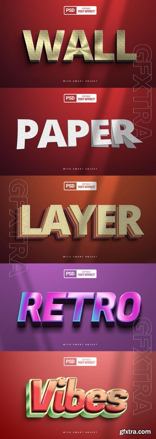 Psd style text effect editable collection vol 292