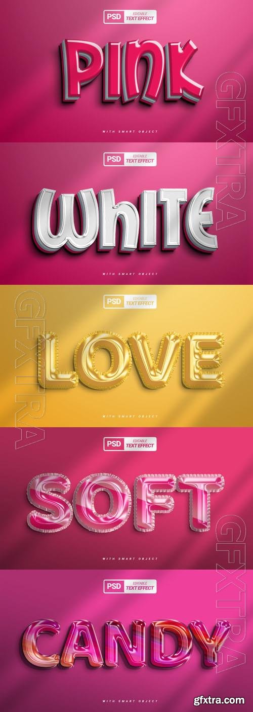 Psd style text effect editable collection vol 289