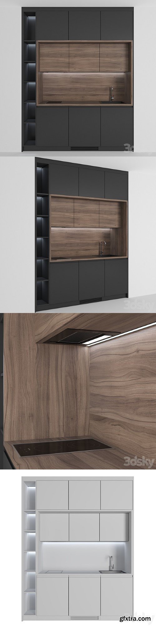 Kitchen 50 | Vray+Corona