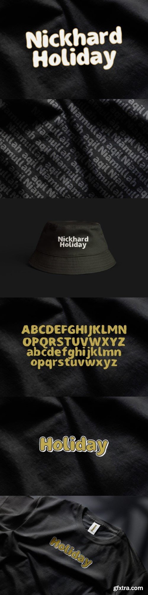 Nickhard Holiday Font