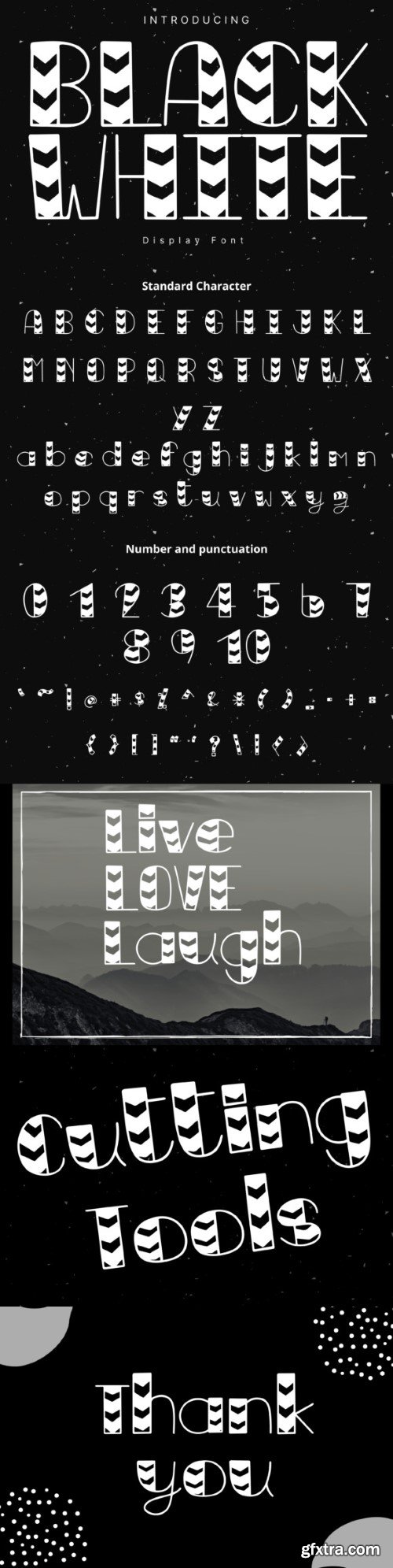 Black White Font