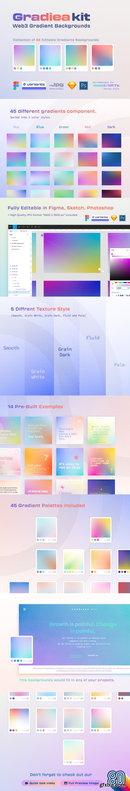 UI8 - Gradiea Kit - Web3 Gradient Backgrounds