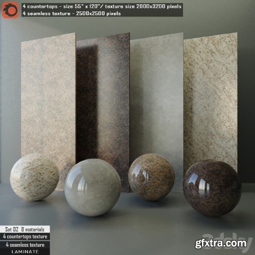 Laminate countertops & Seamless texture Set 02 | Corona