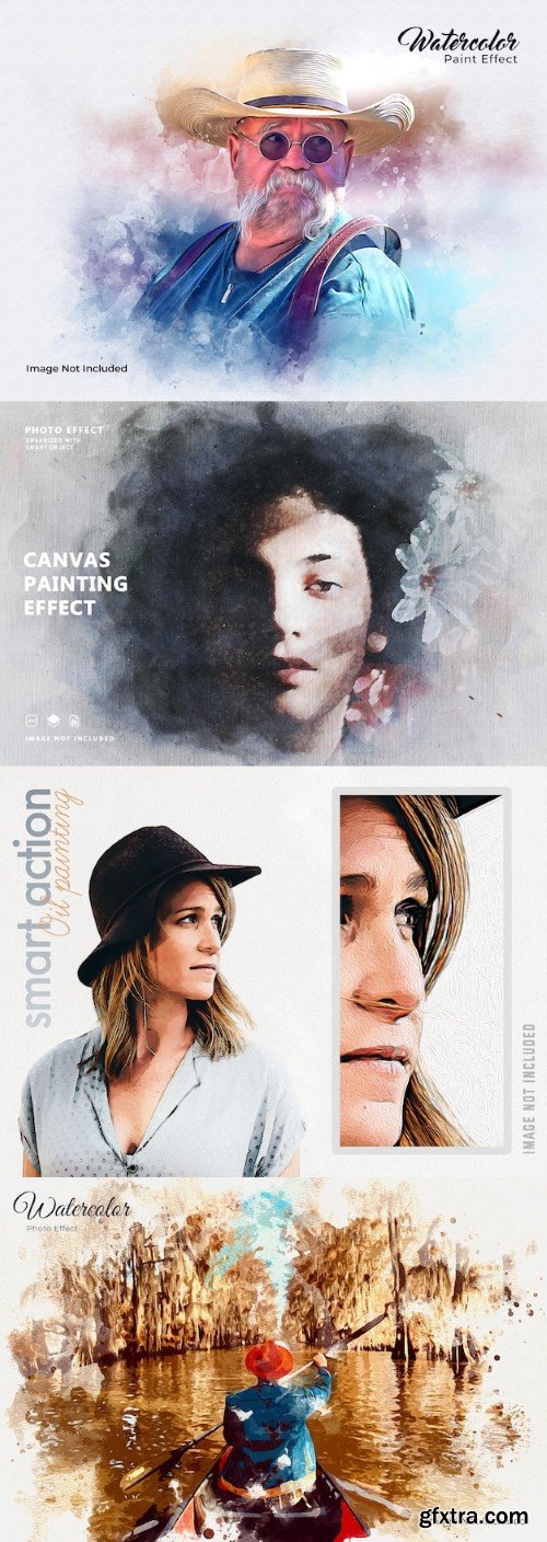 Painting photo effect for photoshop