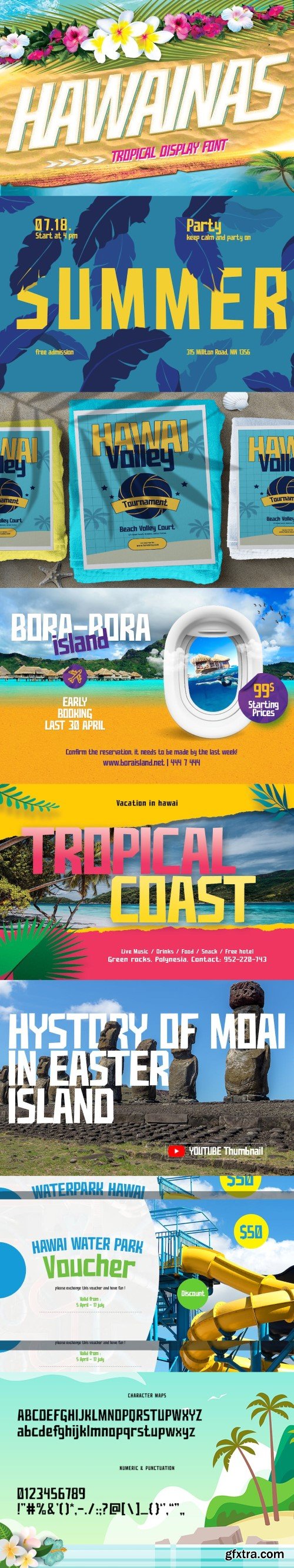 Hawainas - Tropical Display Font