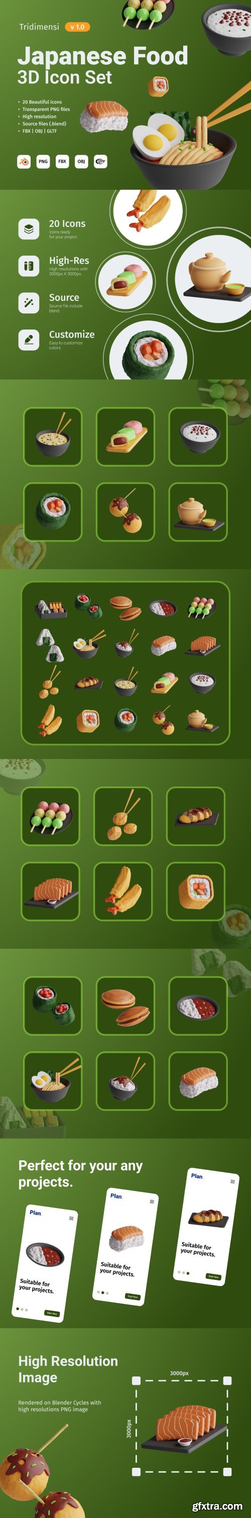 UI8 - 3D Japanese Food V1