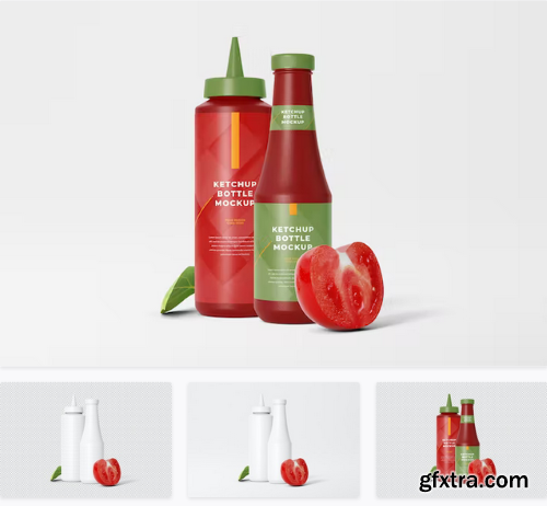 Ketchup Bottle Mockup