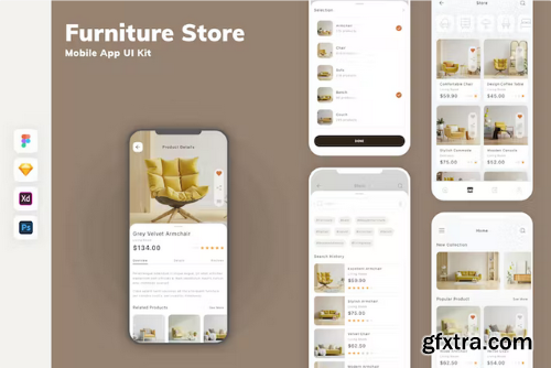 Furniture Store Mobile App UI Kit