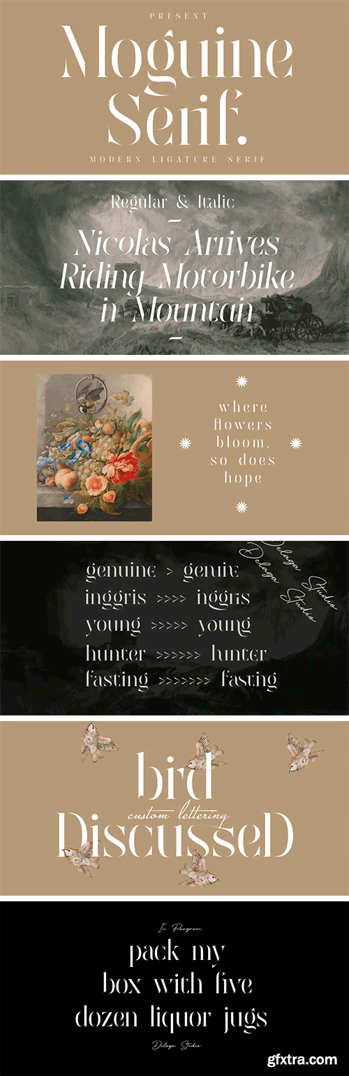 Moguine Serif Font Family