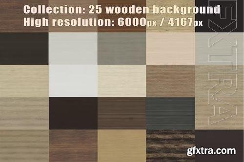 Collection - 25 wooden - background pack