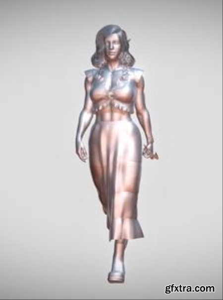 Elf Girl Walking – 3D Print Model