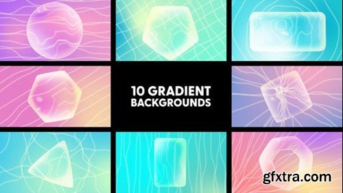 Videohive Gradient Glass Backgrounds 44107204