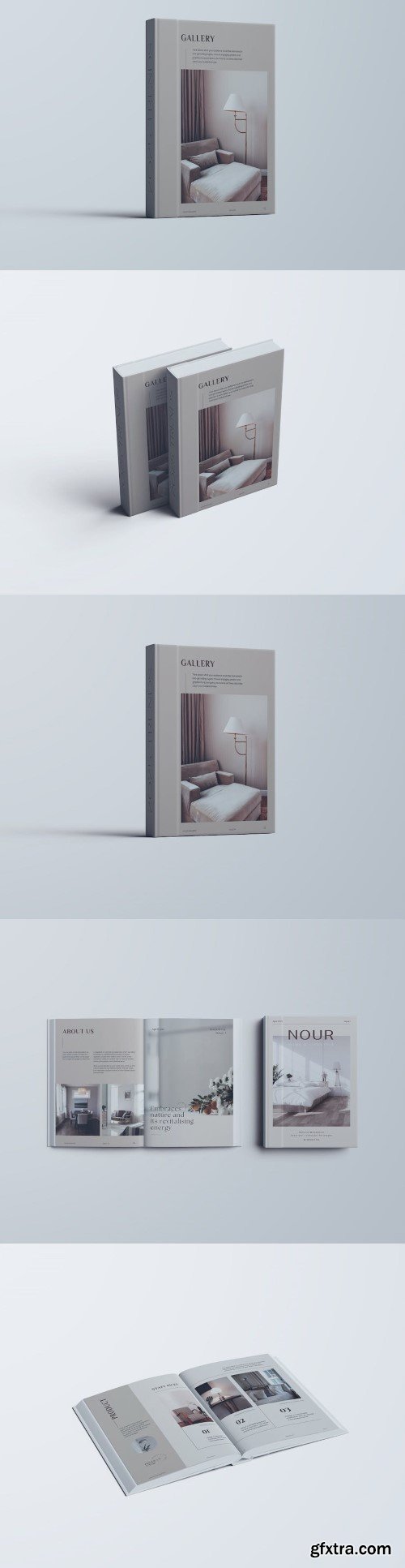 Vertical Book Hardcover Mockups