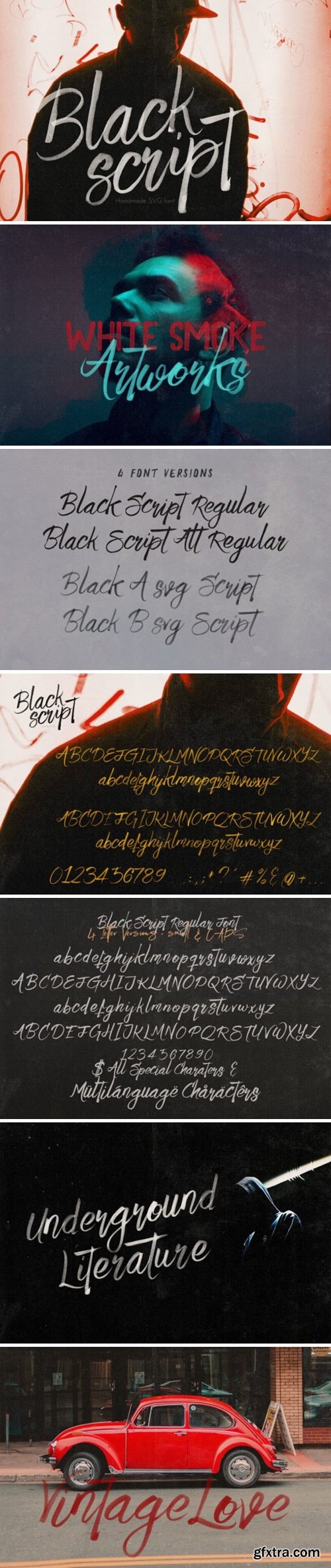Black Script Font
