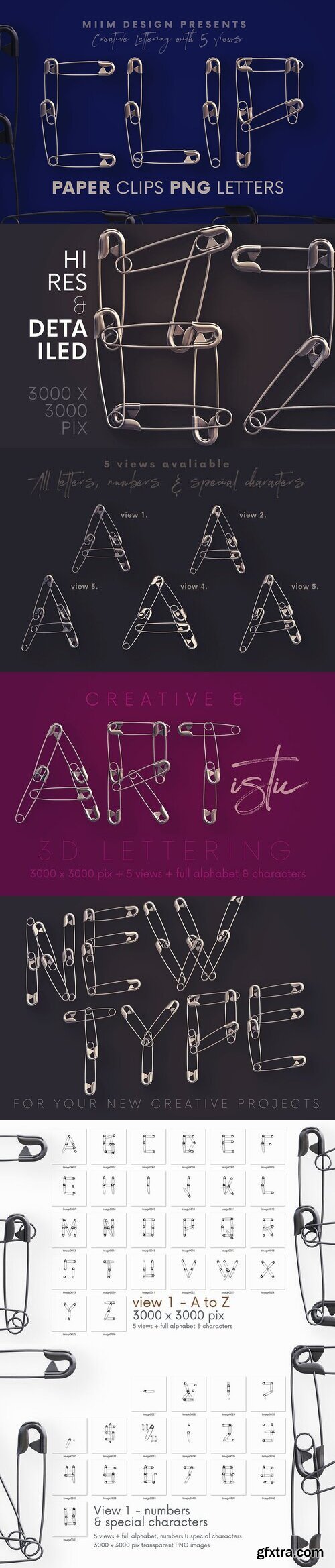 CreativeMarket - Paper Clips - 3D Lettering 5770245