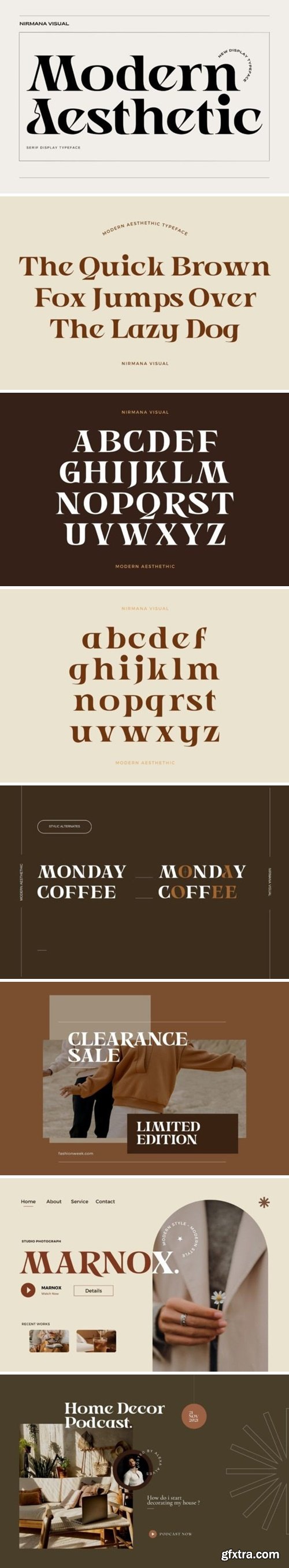 Modern Aesthetic Font