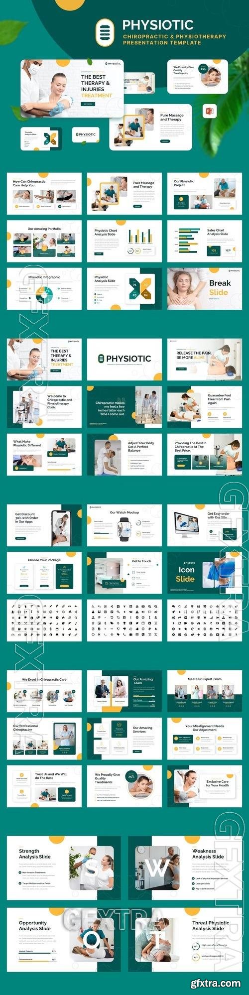 PHYSIOTIC - Chiropractic Powerpoint Template NL5XJFN