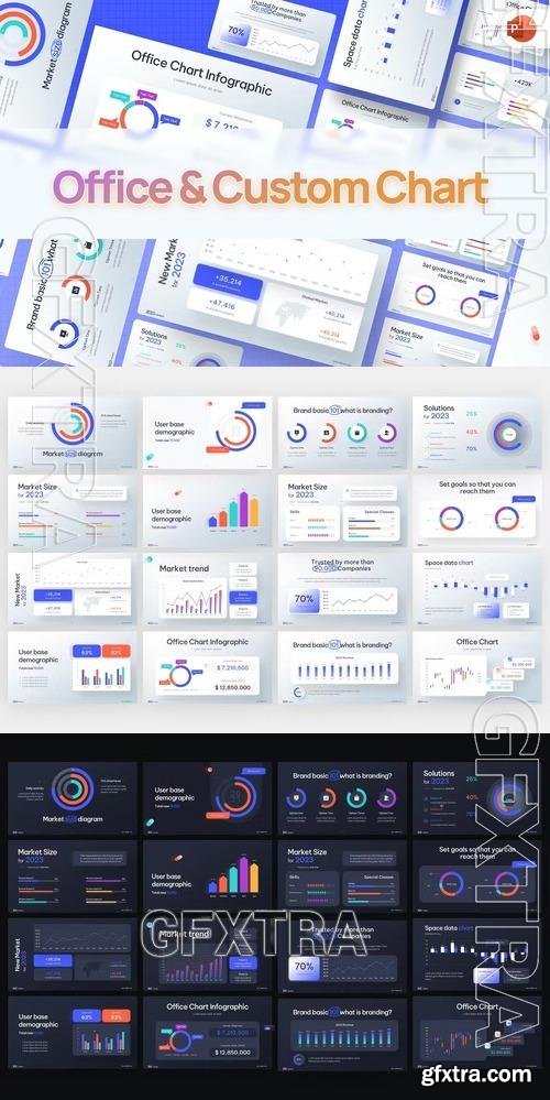 Office & Custom Charts PowerPoint Template 3P6WNAM