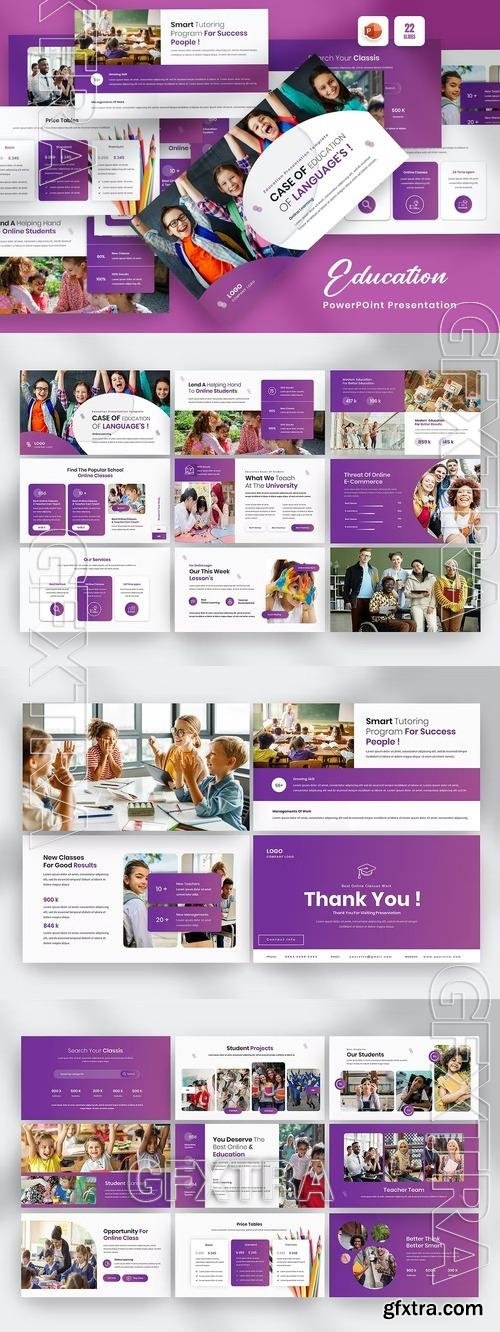 Artical Education PowerPoint Presentation Template XPPG7EX