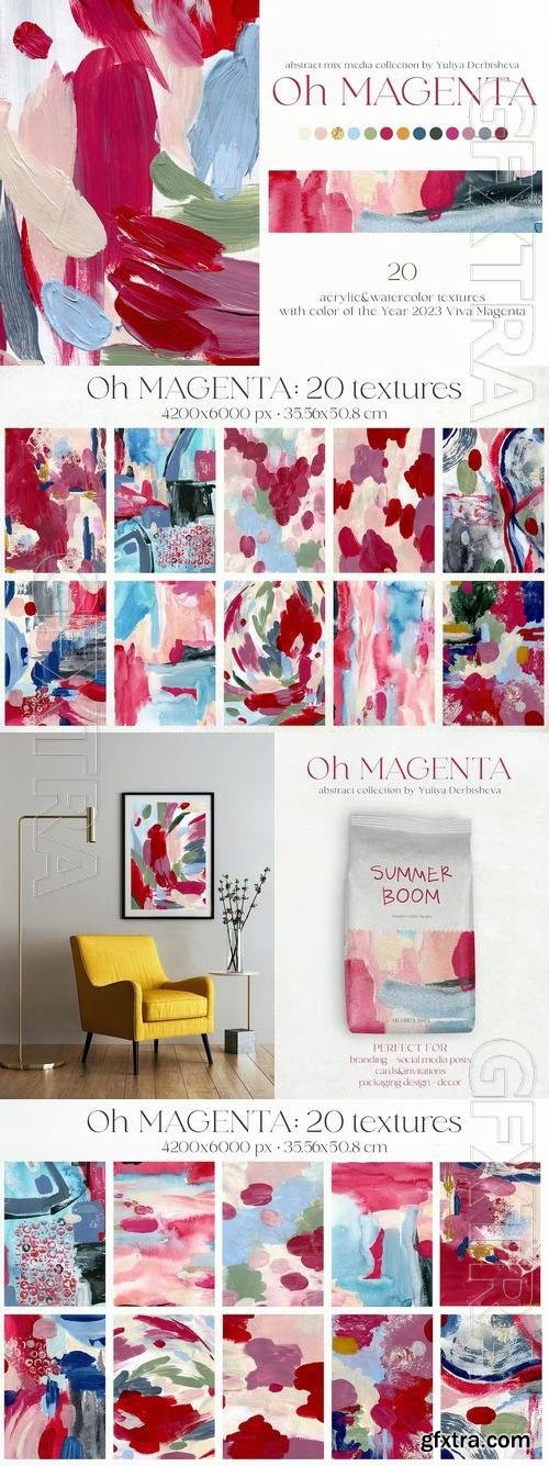 Viva magenta acrylic textures design backgrounds