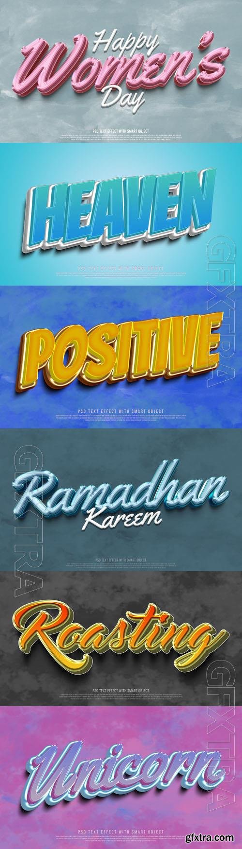 Psd style text effect editable set vol 296