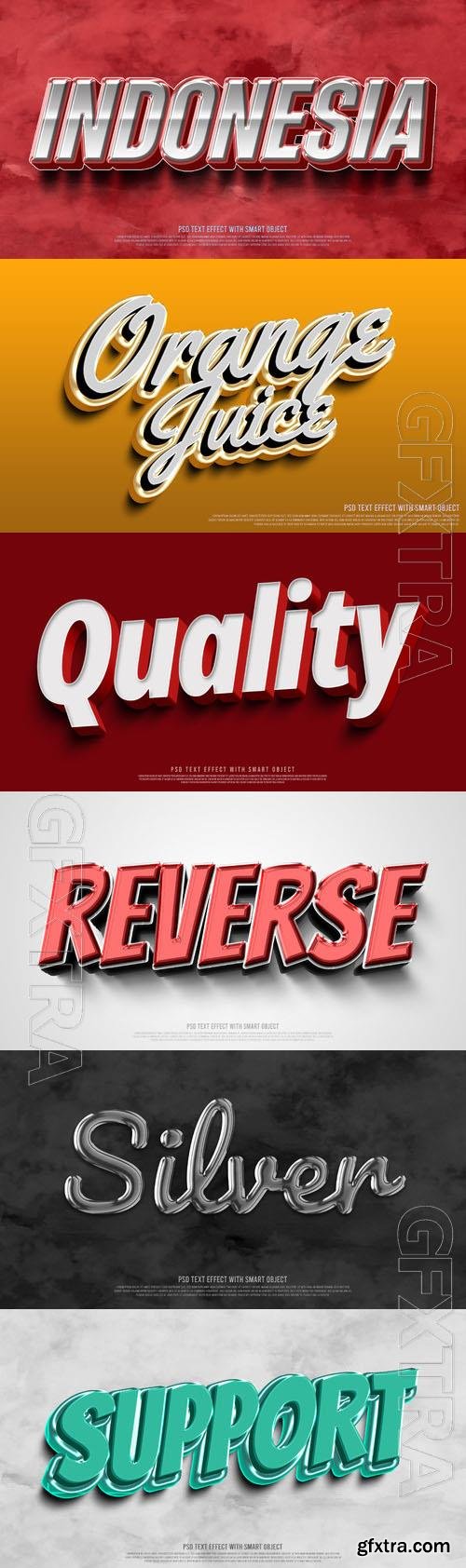 Psd style text effect editable set vol 297