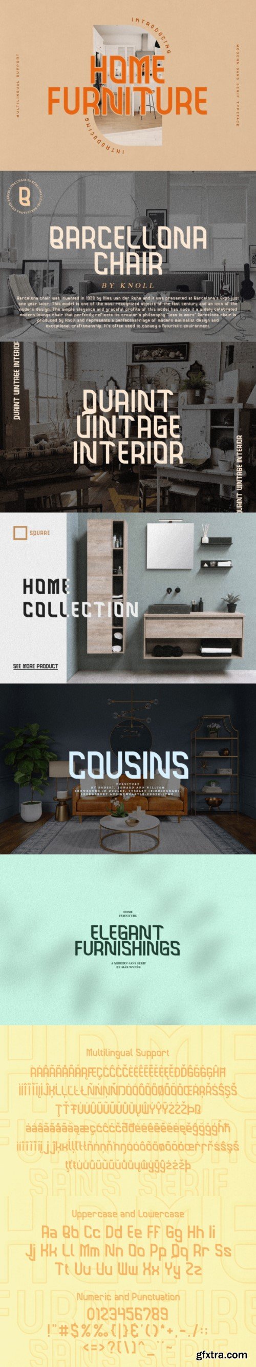 Home Furniture Font