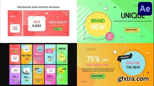 Videohive Rounded Sales Slides for After Effects 44153991