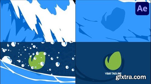 Videohive Ocean Wave Logo Opener for After Effects 44092500