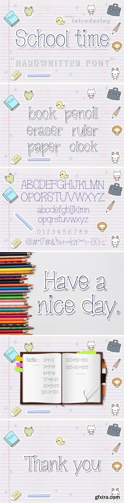 School Time Font