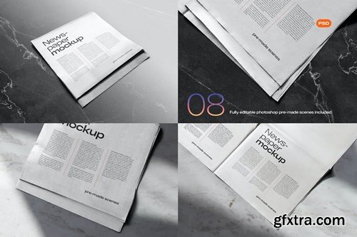 Newspaper Mockups 9T82FZS