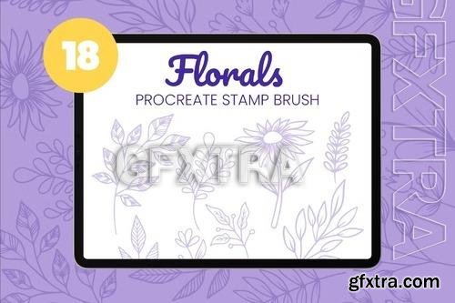 Florals Procreate Stamp Brush Vol1 4CKRMES