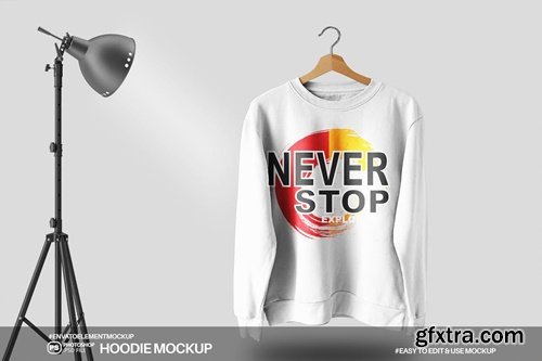 Hoodie Front Mockup Design FC9PQZP