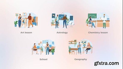 Videohive School - Flat concepts 44119530