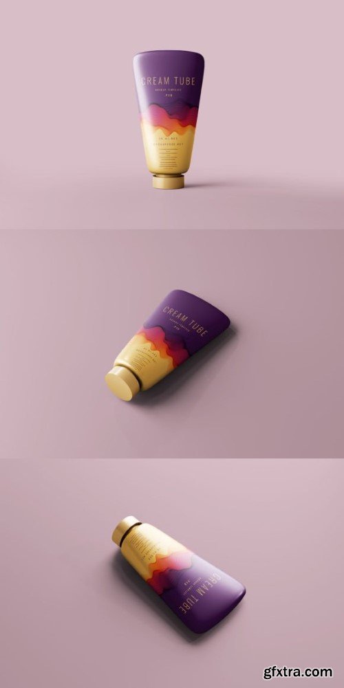 Flat Cream Tube Mockups