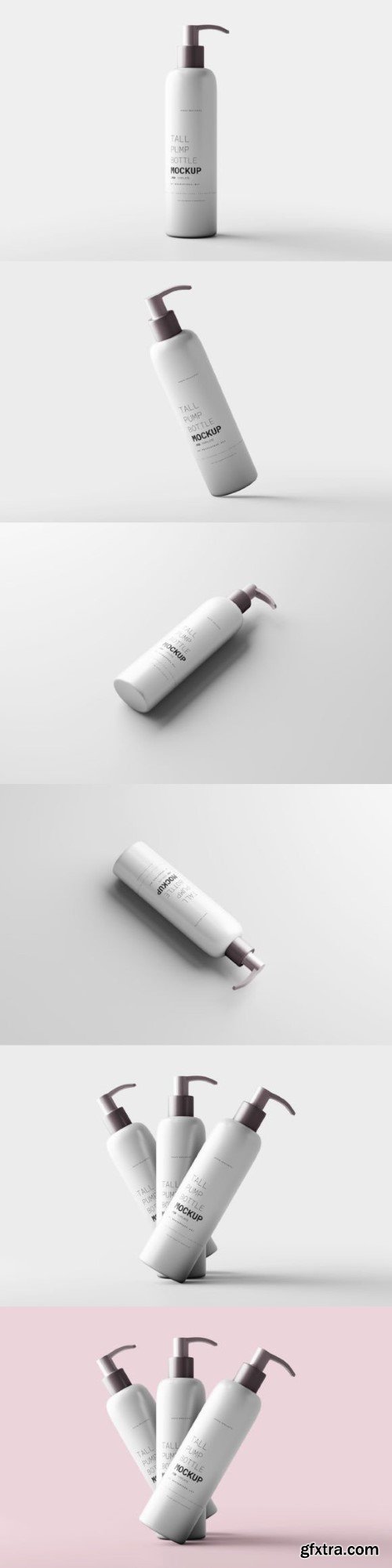 Tall Pump Bottle Mockups