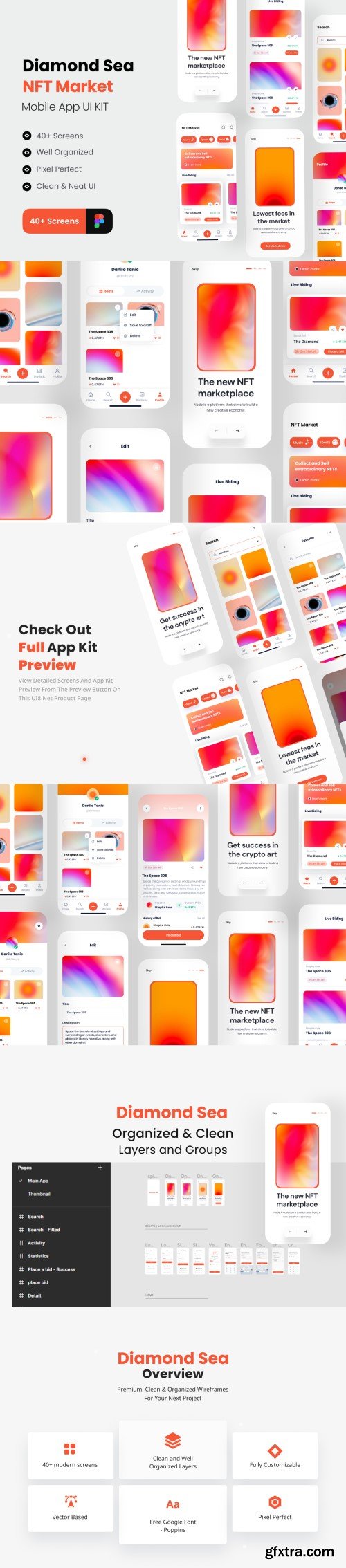 UI8 - Diamond Sea - NFT Market App UI Kit
