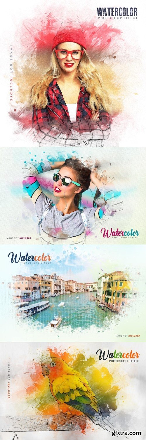 Watercolor photo effect