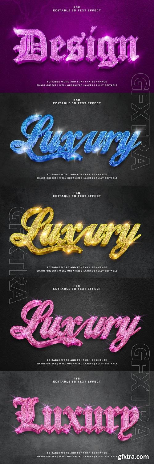 Psd style text effect editable set vol 305 