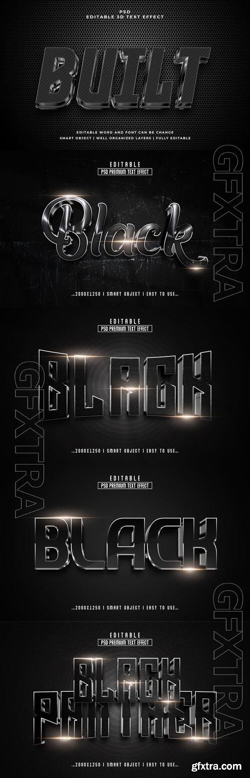 Psd style text effect editable set vol 303 