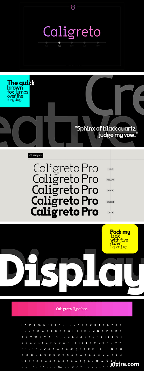 Caligreto Font Family